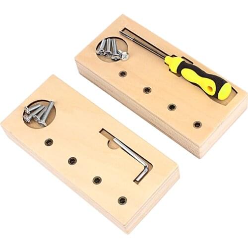 Montessori Materials Screwdriver Wrench Toys for Boys Daily Life Basic Skill Training Early Childhood Toys Hand & Feet Finders