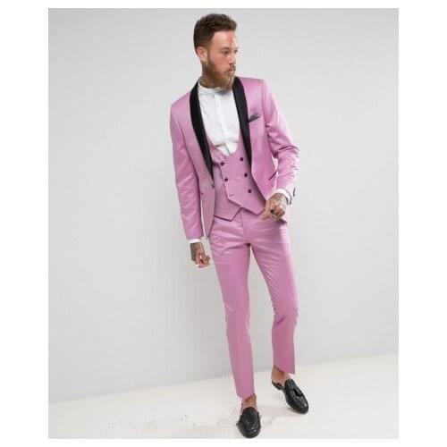 Latest Hot Mens Slim Suits Custom Made Groom Wedding Party Men Suit Terno Masculino Tuxedo For Man 3 Pieces(Jacket+Pant+Vest)