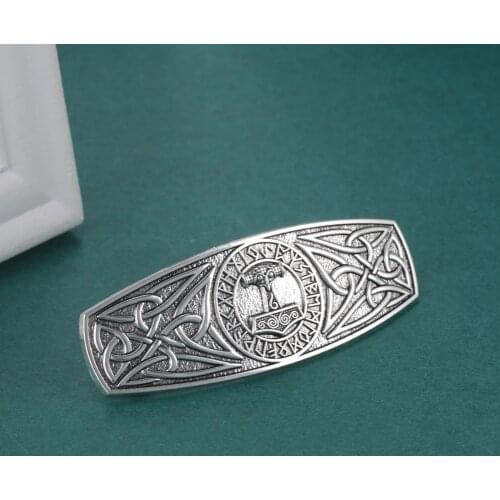 My Shape Thors Hammer Hair Clips Celtics Knot Wicca Rune Letters Zinc Alloy Hairpins Headdress Vintage Jewelry Hair Accessories
