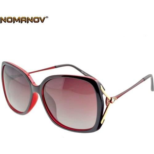 Nomanov = Oversized Fashion Butterfly Ladies Polarized Sunglasses Uv400 Uv100 Delicate Hinge Shopping Party Vacation Sun Glasses