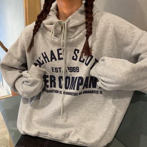 NEW Sweatshirts velvet Hoodie winter Womens oversized printing Hooded Female 2020 Cotton Thicken Warm Hoodies Lady pullovers