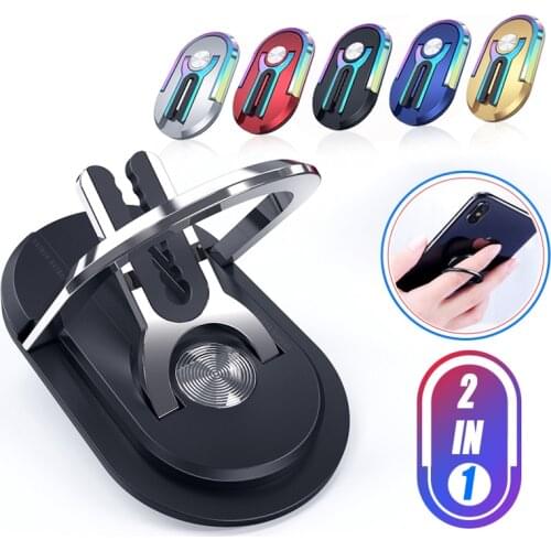 Upgrade Finger Ring For Phone Car Holder Bracket Air Vent Mount Stand Supporto Smartphone Auto For Samsung IPhone Holder Auto