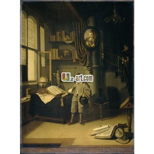 Wholesale classical craft art adriaen of gaesbeeck oil painting reproduction as printed on canvas Figure-093