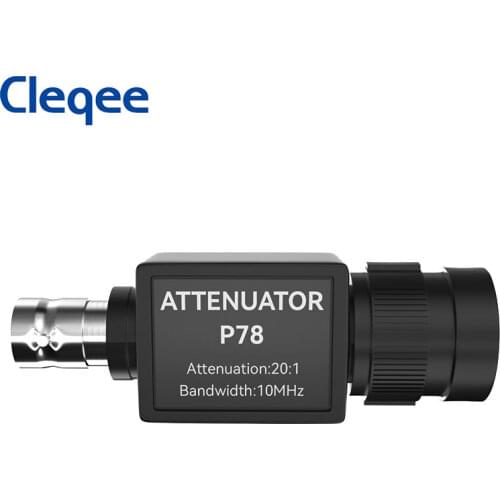 Cleqee P78 20:1 Signal Attenuator 10MHz Bandwidth Oscilloscope Accessories BNC Adapter Oscilloscope HT201 Upgrade Version