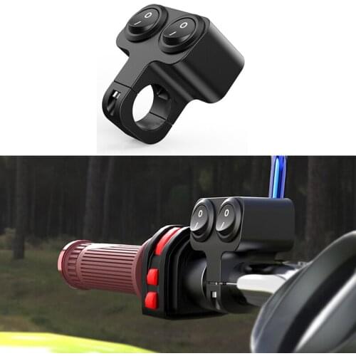 1PCS Aluminum Alloy Motorcycle Handlebar Headlight Switch Waterproof Switch 12V Fog Spotlight Switch Modification Accessories