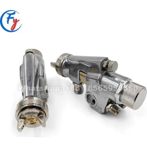 WA200 Stainless Steel Powder Coating Gun Automatic Cooling Humidifying Spray Gun, WA-200 Flat Fan Automatic Paint Spray Gun