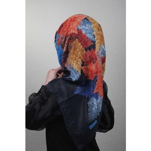 POLOİST SHİNE PATTERNED SILVERY LINEN SCARF-DESEN-16-RENK-06