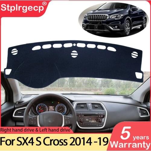 For Suzuki SX4 S-Cross 2014~2019 Anti-Slip Mat Dashboard Cover Pad Sunshade Dashmat Car Protect Carpet Anti-UV Accessories Cape
