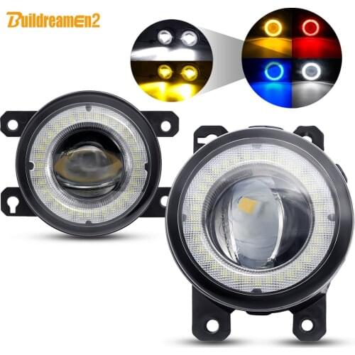 2 Pieces Angel Eye Fog Light Car LED Lens Fog Driving Lamp DRL 30W 12V For Nissan Frontier Note Xterra Navara Sentra Pathfinder