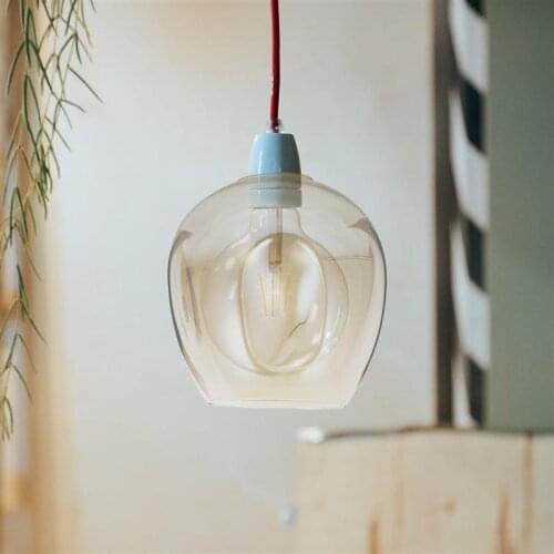 Transparent Glass Lamp Cover European Style Lampshade Bedroom Lampshade