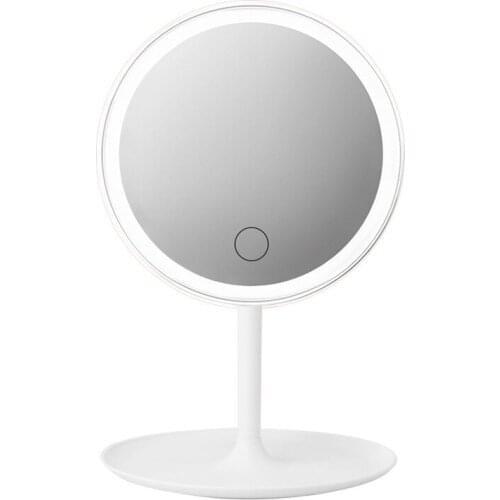 Net red makeup mirror with lamp led desktop desktop mirror student convenient fill light beauty makeup dormitory mirror female