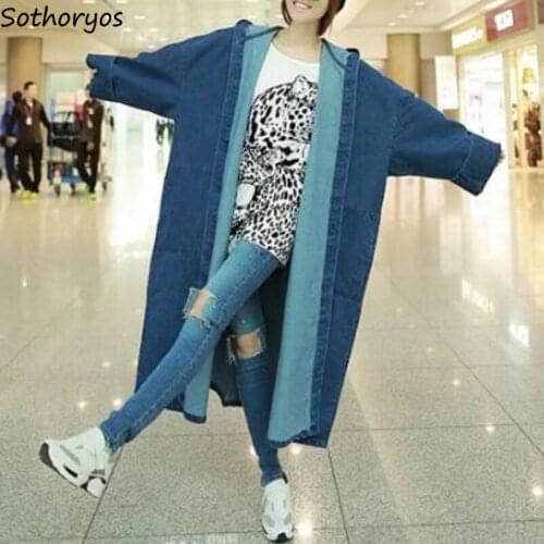 Sothoryos Women's Denim Trench Coats
