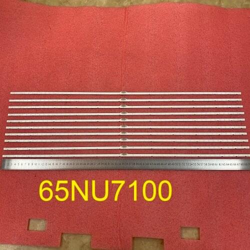 10pcs/lot LED backlight bar for Samsung UN65RU7100G UN65NU7100 UN65RU7200 UN65NU6900 UN65RU7300 UE65NU7100 UE65NU7200 UE65NU6179