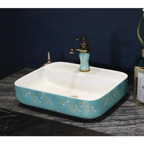 Bathroom Wash Basin Simple Household Ceramic Bathroom Washbasin European Style Art Basin ceramic wash basin bathroom sink