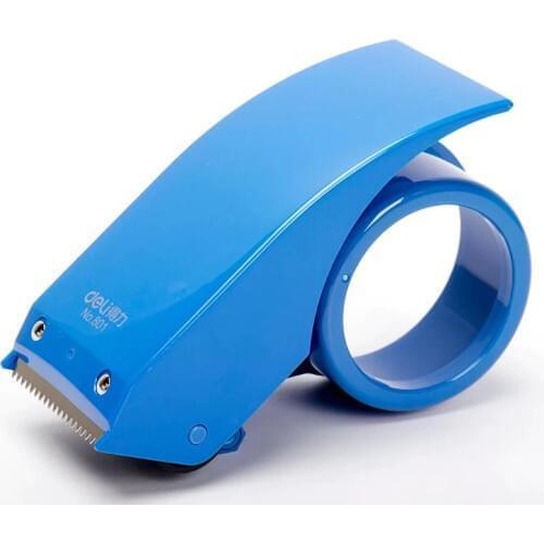 Deli 801 paper box sealing device tape cutter packager 4.8cm tape rubber sealing tool carton sealer tape dispenser