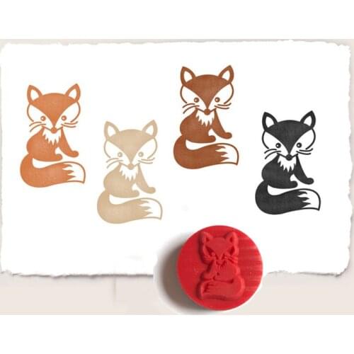 TOP EXPRESSION animal fox decoration stamp cling rubber stamps for scrapbooking stationery DIY craft standard stamp