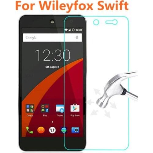 10pcs/lot Full Glue Tempered Glass Original 9H Explosion-proof Protective Film Screen Protector for Wileyfox Swift