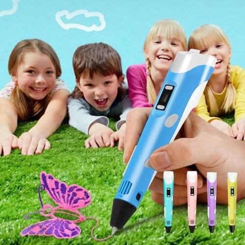 3D Pen DIY 3D Printer Pen Drawing Pens 3d Printing Best for Kids With ABS/PLA Filament 1.75mm Christmas Birthday Gift