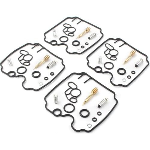 4 Sets Motorbike Carburetor Rebuild Kits Floating Needle For Yamaha TDM850 1992-1993 / FZR1000 1989-1995 / TRX850 1996-1999