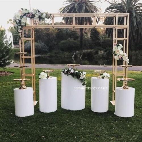 5pcs/set) Different sizes Custom Acrylic Display Plinth Stand for Wedding Decorations