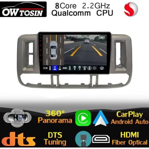 9" IPS Qualcomm CPU Android For Nissan X-Trail X Trail 1 T30 2000-2004 Car Multimedia GPS Radio 360 Camera HIFI 4G LTE HDMI DTS