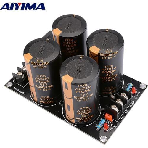 AIYIMA 50A Rectifier Filter Power Supply Audio Board 63V 10000UF Dual Power Amplifier Rectifier DIY For Home Theater
