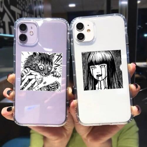 ZUIDID Cute Tomie Junji Ito Phone Case Clear For iphone 12 11 Pro XS MAX XR SE 20 7 6s 8 Plus Japan Anime Soft TPU Cover Fundas