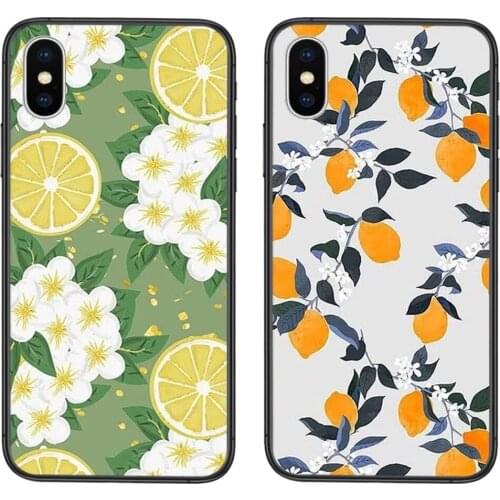 Colou Soft Phone Bags Summer Leaf Lemon Pomegranate Grape For Huawei Honor 9X 9I 9A 8X 8S 20S 20i 20 Pro V40 10X Lite