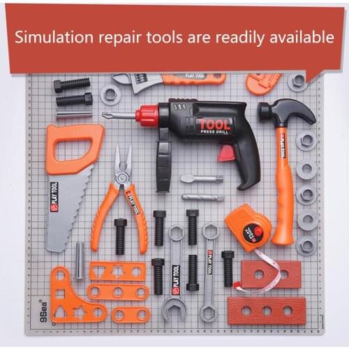 Repair Toy Set Childrens Repair Tools Toy Power Workbench Construction Tool Bench Set for Boys Girls Kid Toys