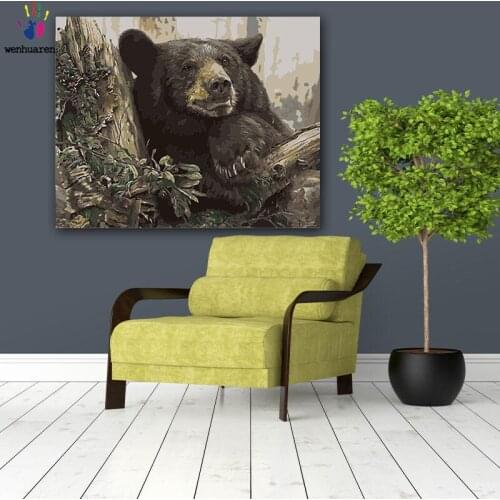 DIY colorings pictures by numbers with colorsMembers of the forest picture drawing painting by numbers framed Home