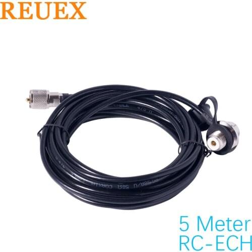 Nagoya Super Gainer Low Loss Coaxial Cable RC-ECH 5M/16FT RG-58 Coaxial Cable PL-259 To SO-239 Antenna for Car Mobile Radio