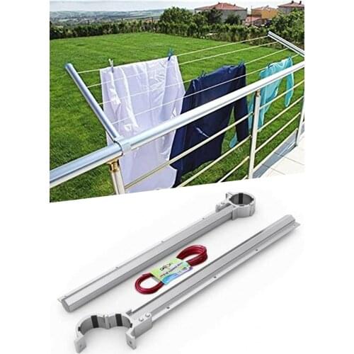 Metal Balcony Clothes Drying Rack Balcony Laundry Hanger For Linen Drying Rack Stainless Fast Shipping