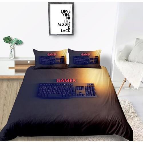 Keyboard Bedding Set Queen Size Fashionable Classic Soft Game Duvet Cover King Twin Full Single Double Unique Design Bed Set