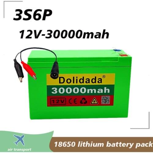 New 12V 30Ah 18650 lithium battery pack built-in 30Ah high current BMS, used for sprayer, 12V power supply