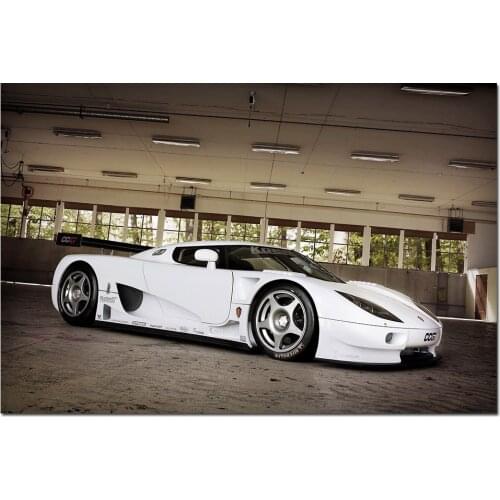 Koenigsegg CCGT Sport Car Poster Wall Art Canvas Cloth Fabric Print Painting Wall Picture for Living Room