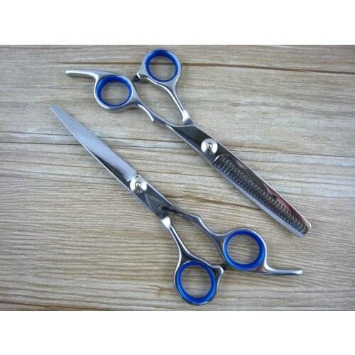 6" Professional Barber Hair Scissors Cutting & Thinning Shears Hairdressing Set Free shipping