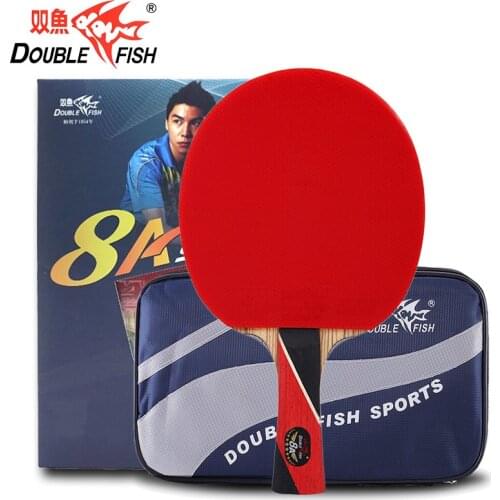 Attack-loop Table Tennis Racket Professional Double Fish 8 Star Ping Pong Racket with ALC Blade & High Elastic Rubber