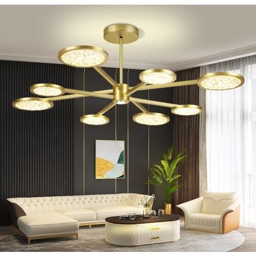 Indoor Fixture Chandelier LED Lampshade For Living Room Dining Room Kitchen Decor Pendants Lustre Modern Lamp Vintage Luminaires