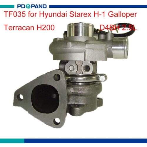 TF035 28200-4A201 28200-4A161 turbo charger kit turbocompressor for Hyundai Starex H200 Galloper Terracan H-1 D4BH 4D56 2.5L
