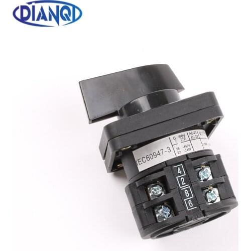 DIANQI lw8 changeover switch lw8-10/2 10a 380v Universal Changeover combination switch 3 position 2 knots