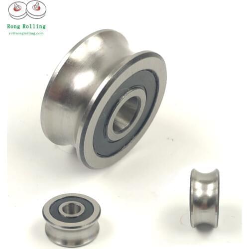 12*42*19U U-groove diameter 20mm,bearing diameter 42mm,thickness 19mm,bearing bore 12mm,sliding steel bearing with U groove