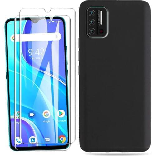 3-in-1 Glass+Silicone Cover For UMIDIGI A7S 6.53" Case UMIDIGI A7S Tempered Glass Screen Protector For UMIDIGI A7S 6.53"