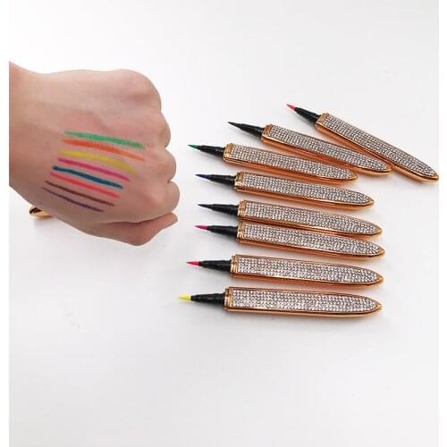 8 Colors Eyeliner Pen Long Lasting Quick Drying Waterproof Not Blooming Eyeliner Beauty Makeup Cosmetics Tool 1/5Pcs/lot
