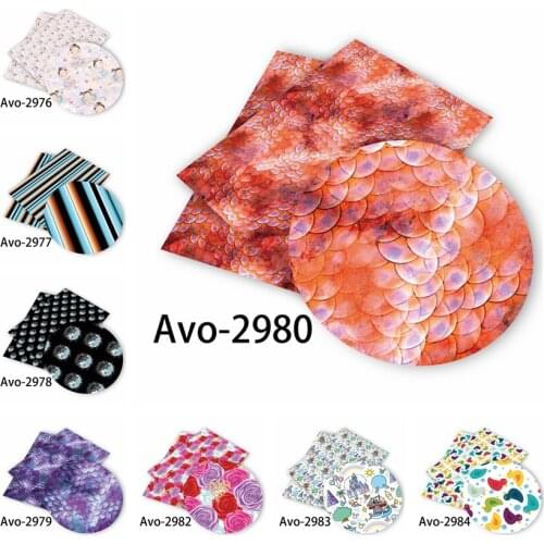 Huangtao Diy accessories 30*136cm Printed Faux Synthetic Leather for Bow,DIY handmade Materials