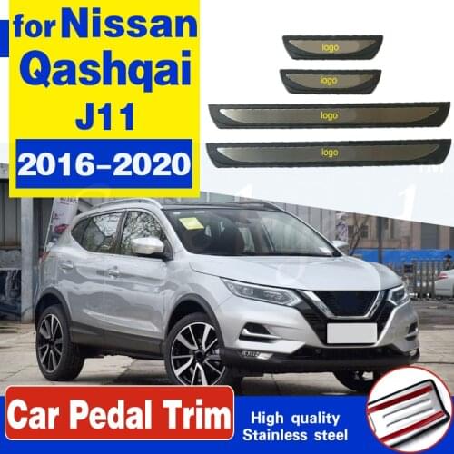 Car Styling for Nissan Qashqai J11 2016-2019 stainless steel Scuff Plate/Door Sill Door Sill Scuff Plate Welcome Pedal 4PCS