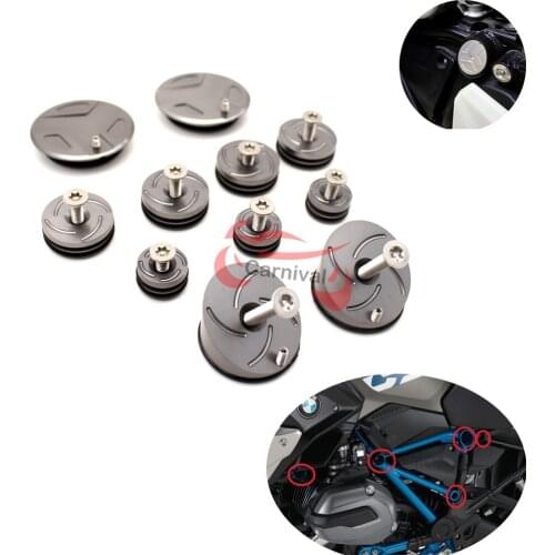 CNC aluminum frame plug cover set for motorcycle 2014-2017 BMW R1200GS R1200RT R 1200 GS RT ADV adventure R1200GS 2.0