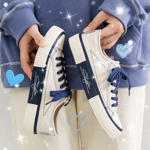 Canvas Shoes Women Sneakers Fashion Platform Shoes Tenis Casual Shoes Trainers Lace Up Non-slip Vulcanize Shoes Zapatillas Mujer