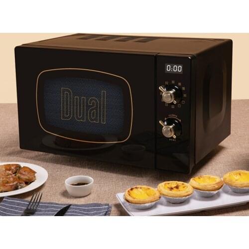 JRM0305 Dual DIK55 German Retro 20L Microwave Oven Integrated Household Small Mini Stove Stainless Steel Kitchen Appliances 220V