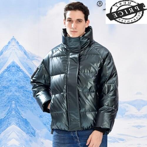 Mens High Quality Winter Down Jacket 20% White Duck Down Coat Short Thick Parkas Korean Fashion 2021 Ropa Hombre LW5a2a