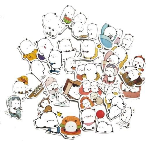 TD ZW 38Pcs 2-3CM Hand Account Cute Cartoon Stickers For Suitcase Skateboard Laptop Luggage Fridge Phone DIY Decal Sticker